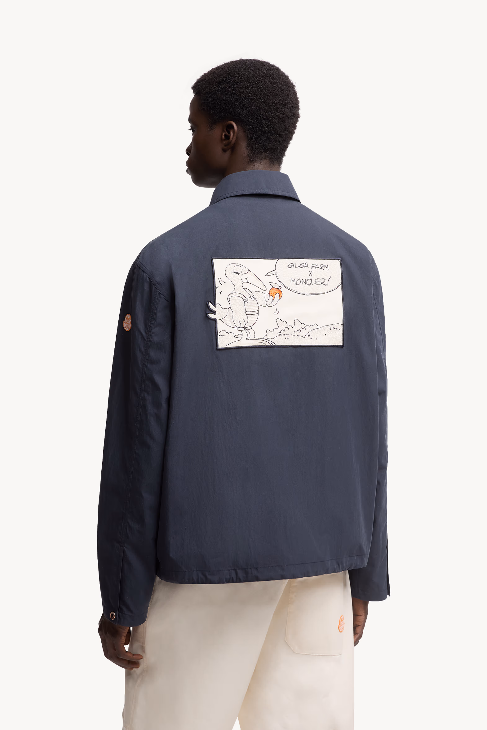 Moncler x Gilga Farm Designed by Donald Glover Satsuma Shirt Jacket Men Navy Blue Moncler 5